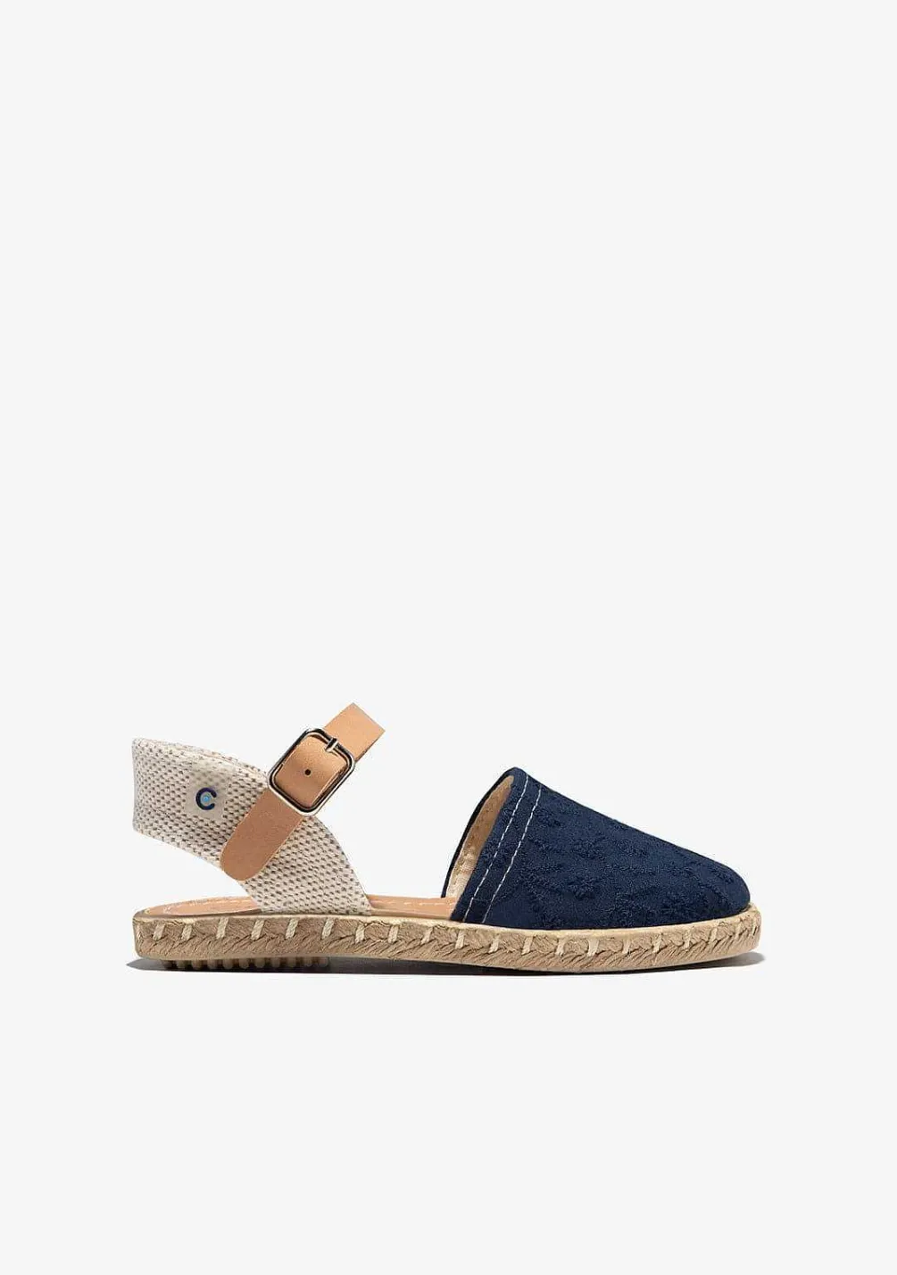 Sapatos De Cerimónia-Conguitos Alpercatas Bordadas Marinha