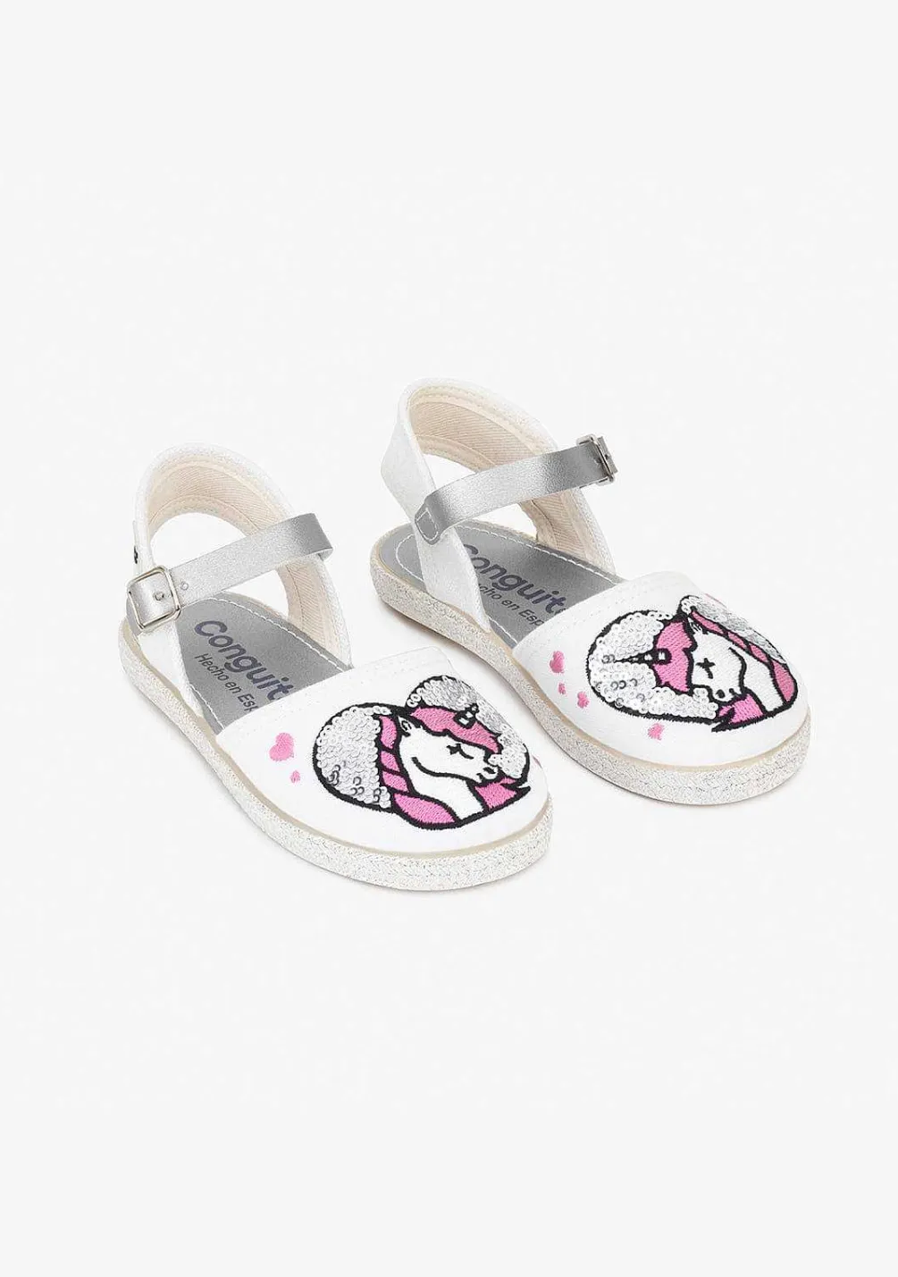 Alpercatas-Conguitos Alpercatas De Lantejoulas Unicornio Para Menina