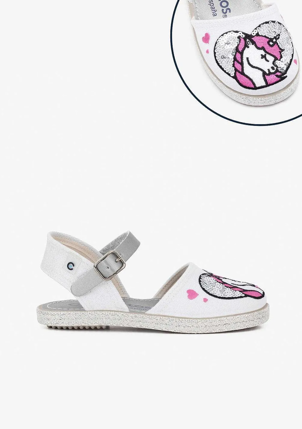 Alpercatas-Conguitos Alpercatas De Lantejoulas Unicornio Para Menina