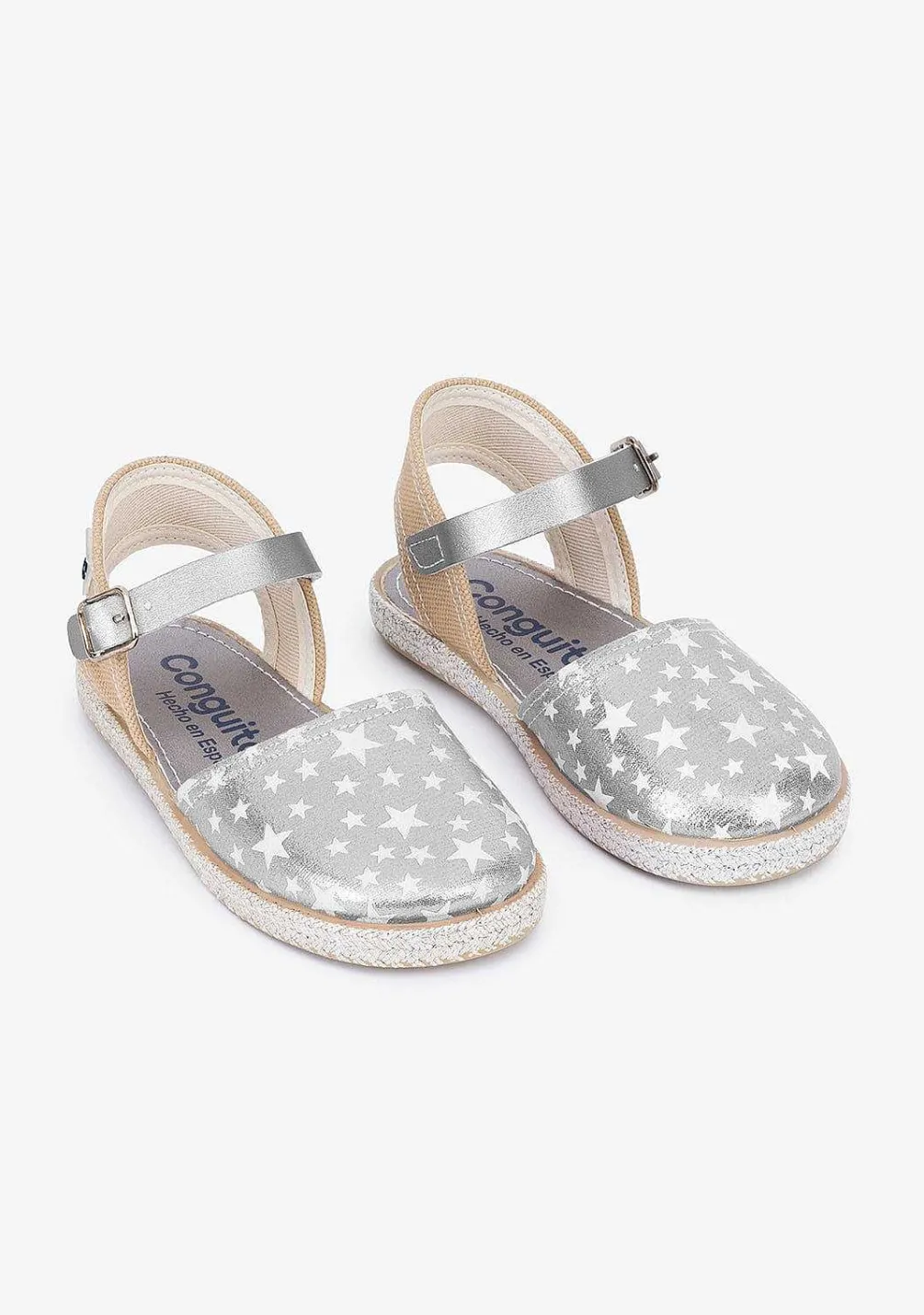 Alpercatas-Conguitos Alpercatas Femininas Star Silver Glow