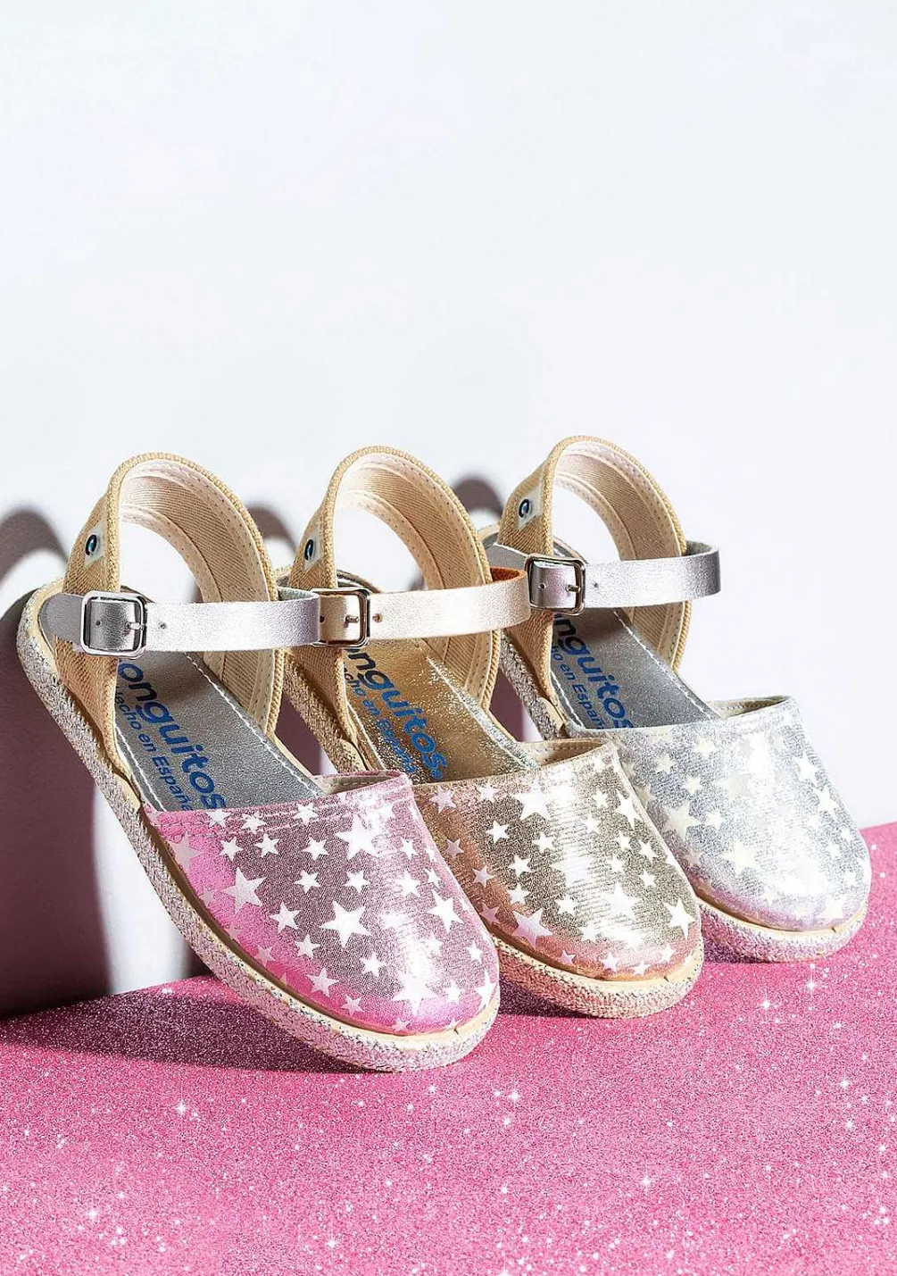 Alpercatas-Conguitos Alpercatas Femininas Star Silver Glow