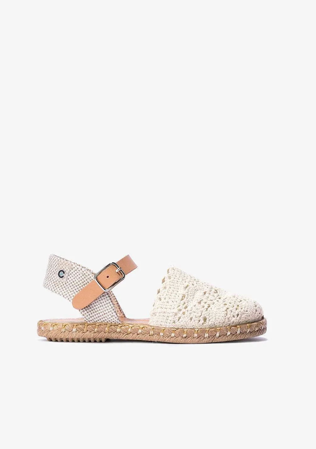 Sapatos De Cerimónia-Conguitos Alpercatas Macrame Bege