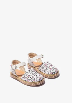 Alpercatas-Conguitos Alpercatas Unicornio Branco Para Bebé