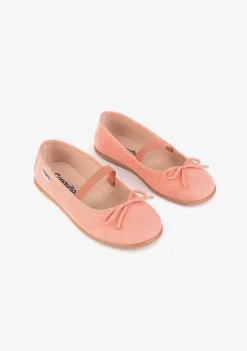 Sapatos Rasos-Conguitos Bailarinas Basicas Coral De Menina