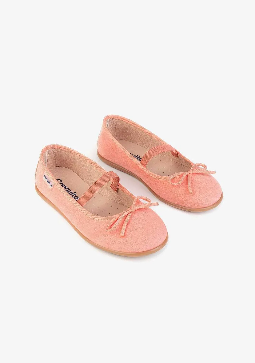 Sapatos Rasos-Conguitos Bailarinas Basicas Coral De Menina