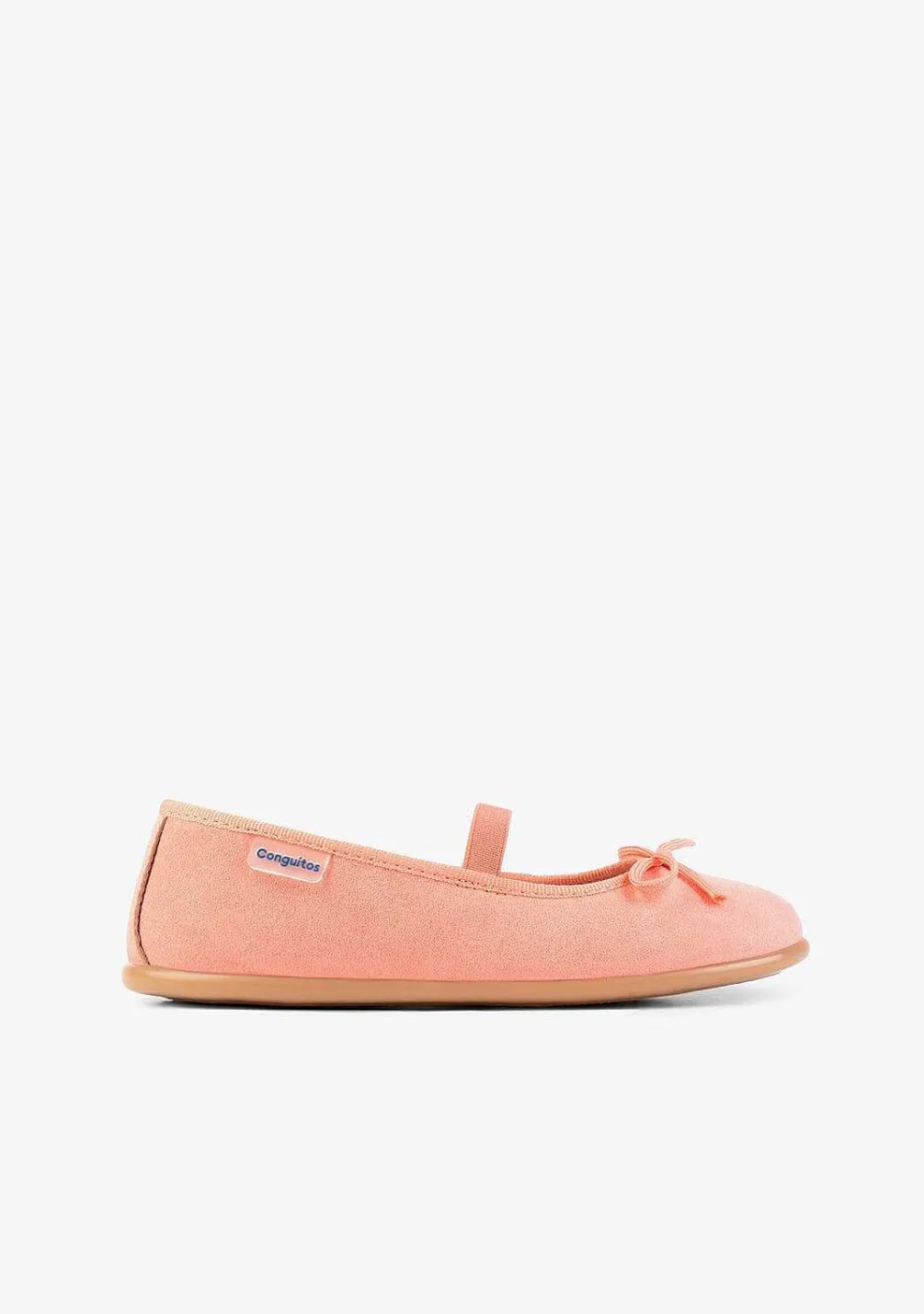 Sapatos Rasos-Conguitos Bailarinas Basicas Coral De Menina