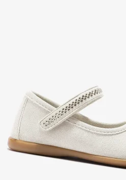 Sapatos De Cerimónia-Conguitos Bailarinas Com Tira Aderente A Areia Para Bebé