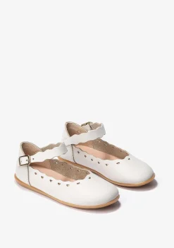 Sapatos De Menina-Conguitos Bailarinas De Fivela Bege De Menina