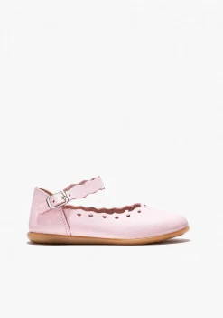Sapatos De Cerimónia-Conguitos Bailarinas De Fivela Rosa Para Menina