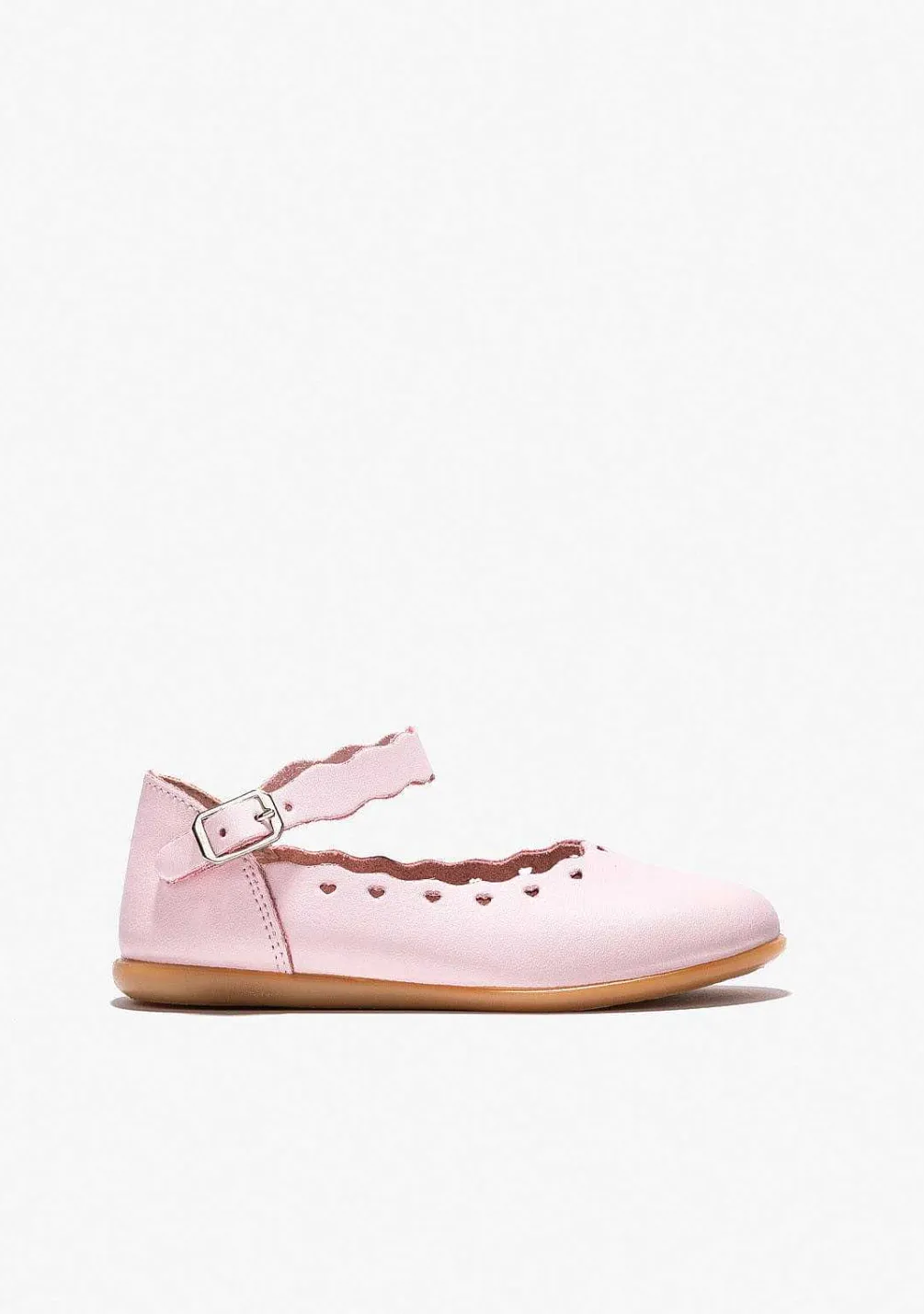 Sapatos De Cerimónia-Conguitos Bailarinas De Fivela Rosa Para Menina