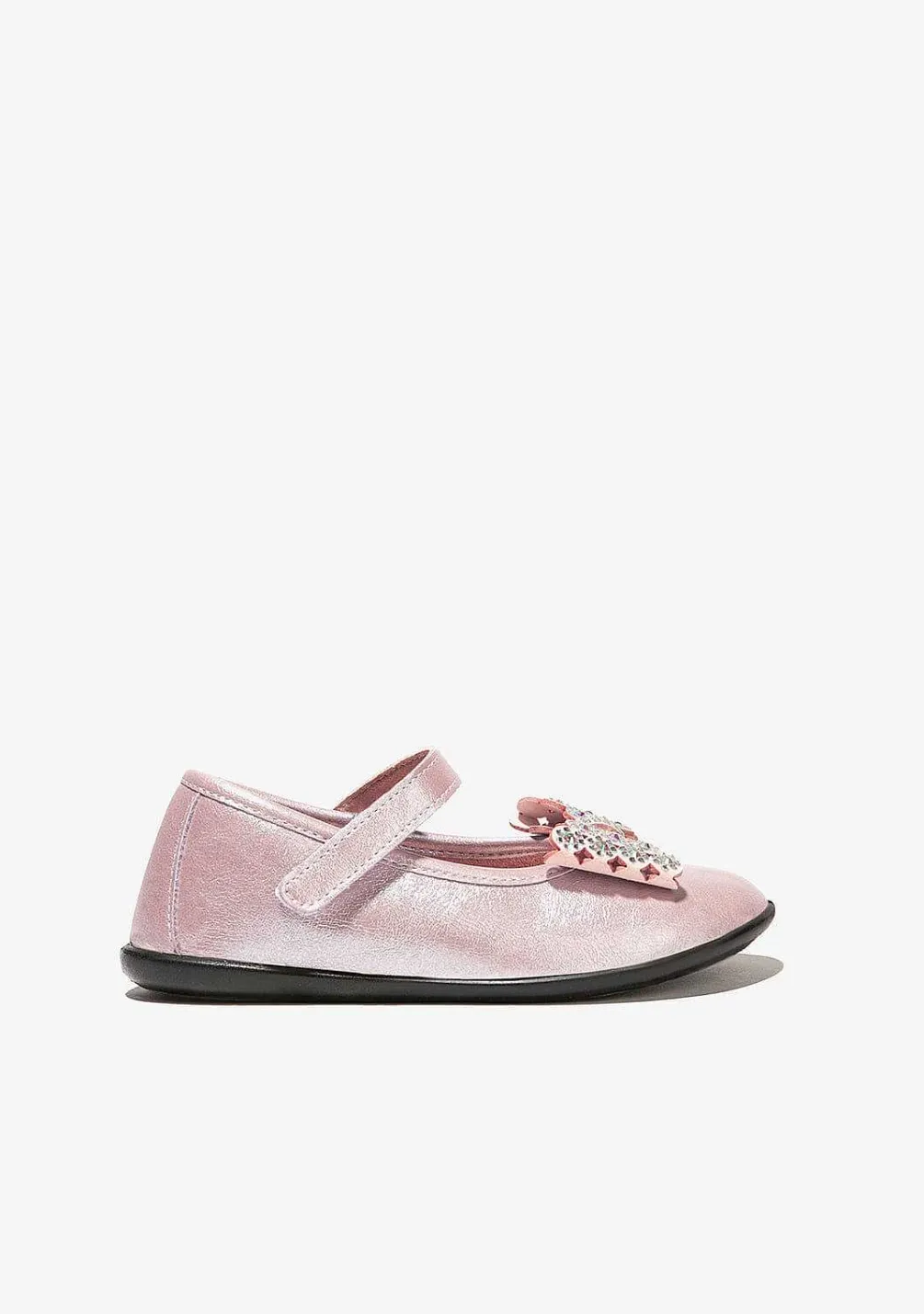 Sapatos De Cerimónia-Conguitos Bailarinas De Laco Rosa Para Menina