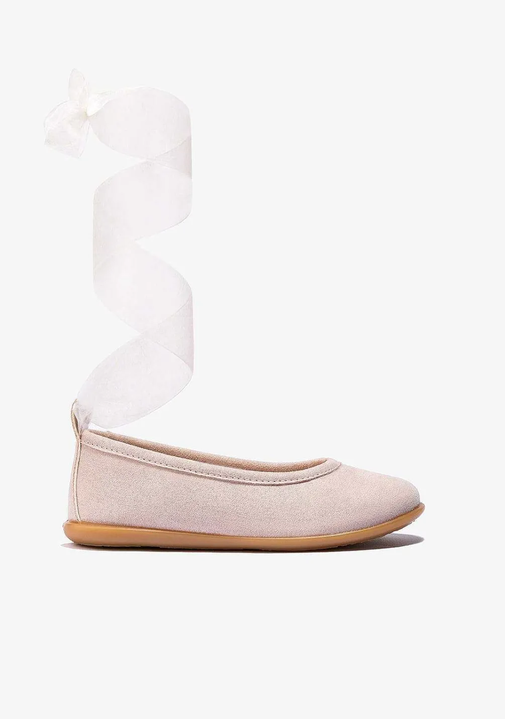 Sapatos De Cerimónia-Conguitos Bailarinas De Laco Rosa Para Menina