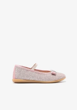 Sapatos De Cerimónia-Conguitos Bailarinas Rosa Brilhantes