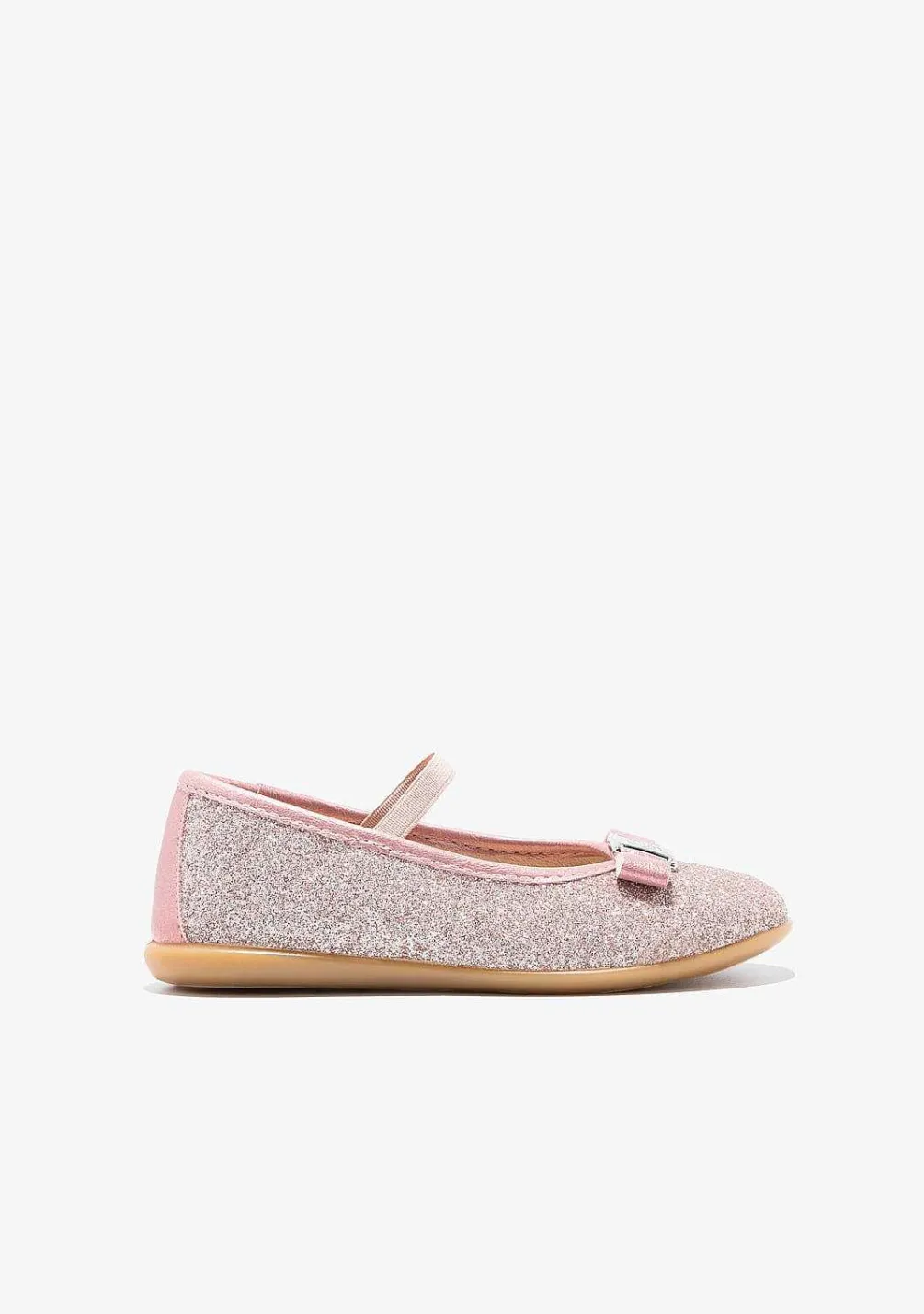 Sapatos De Cerimónia-Conguitos Bailarinas Rosa Brilhantes