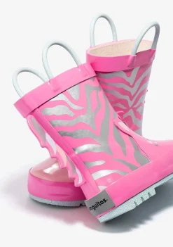 Botas De Chuva-Conguitos Borracha Para Botas De Chuva Unicornio Rosa