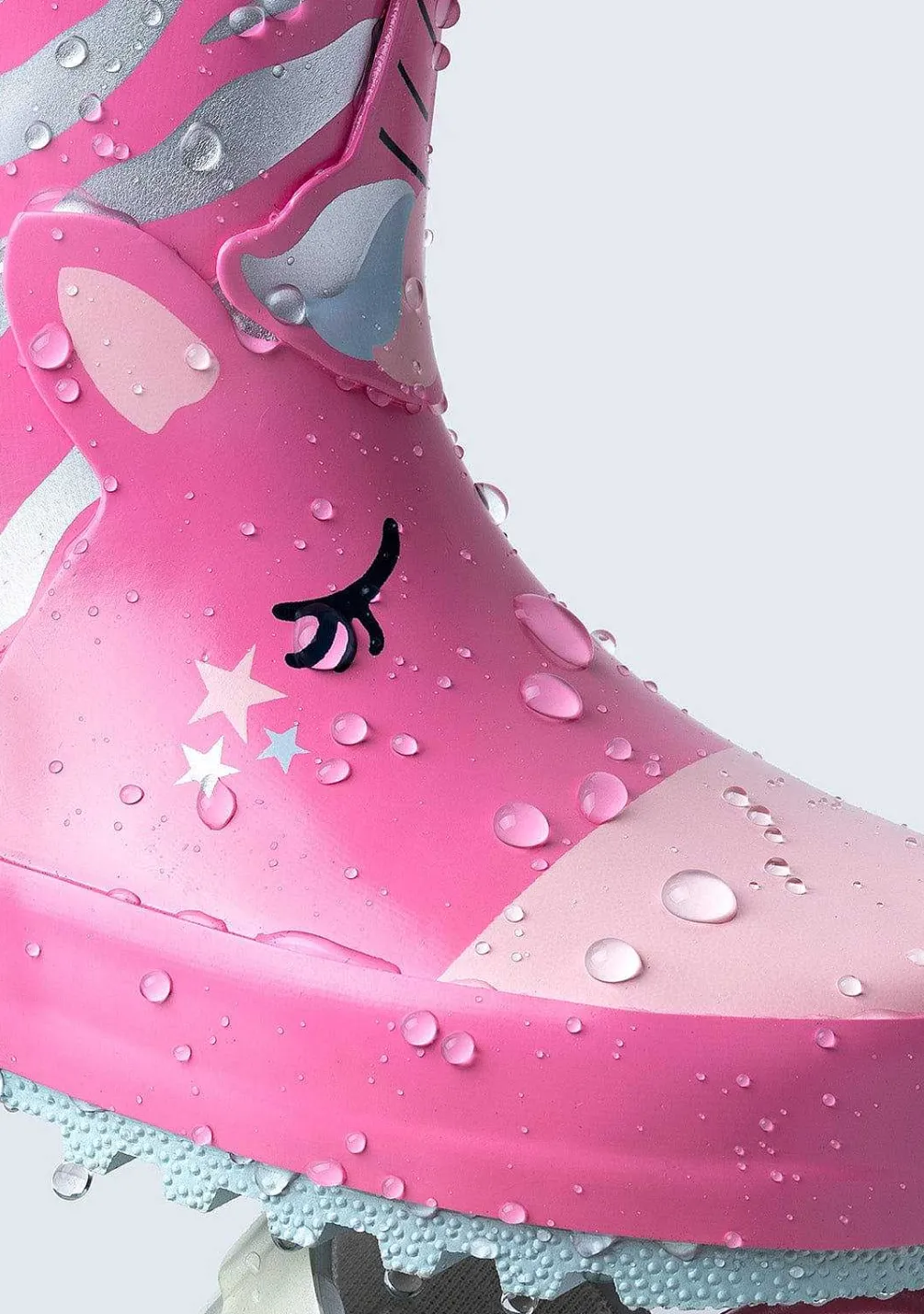 Botas De Chuva-Conguitos Borracha Para Botas De Chuva Unicornio Rosa