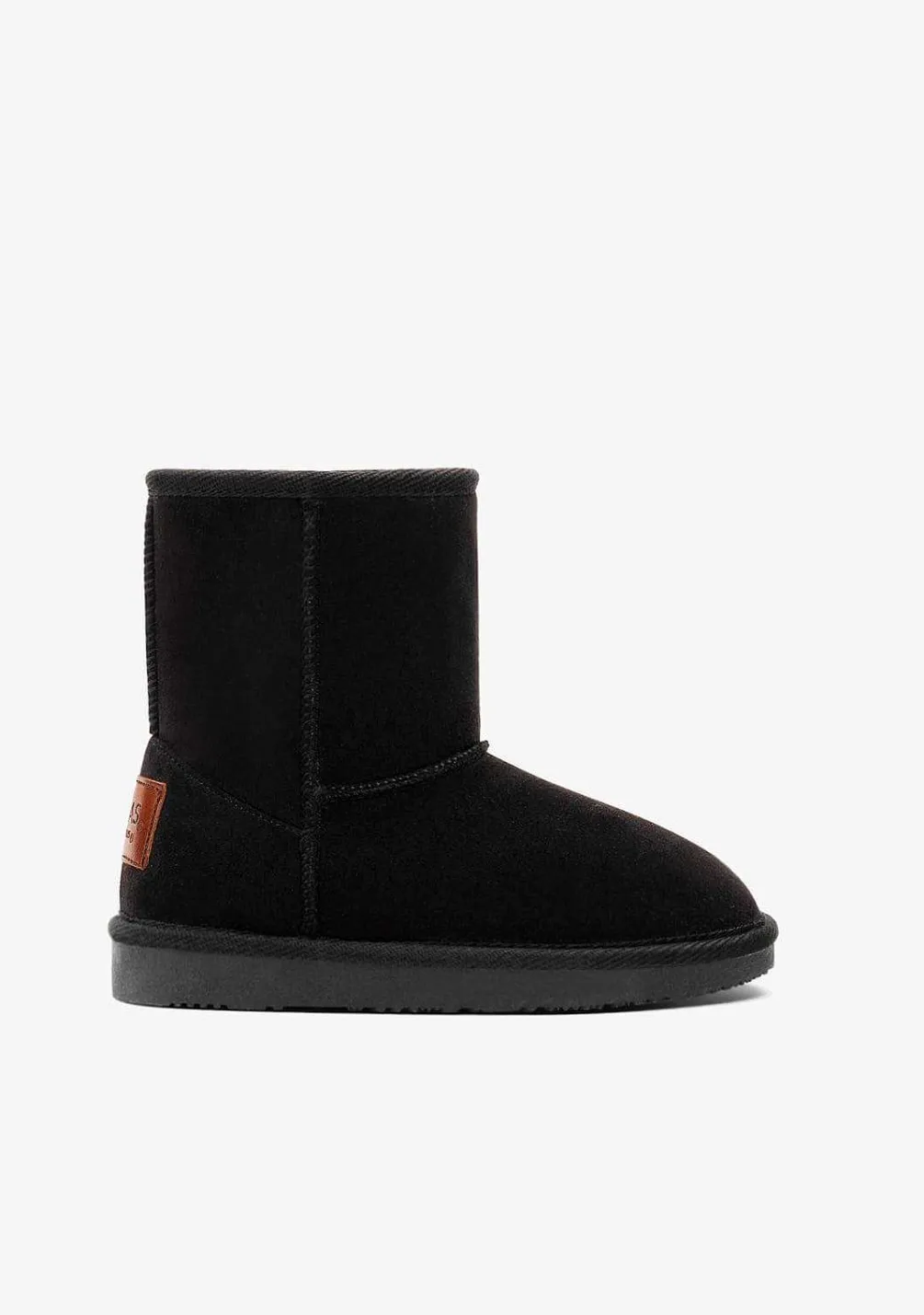 Botas Australianas-Conguitos Botas Australianas Basicas Pretas Repelente De Agua P&B