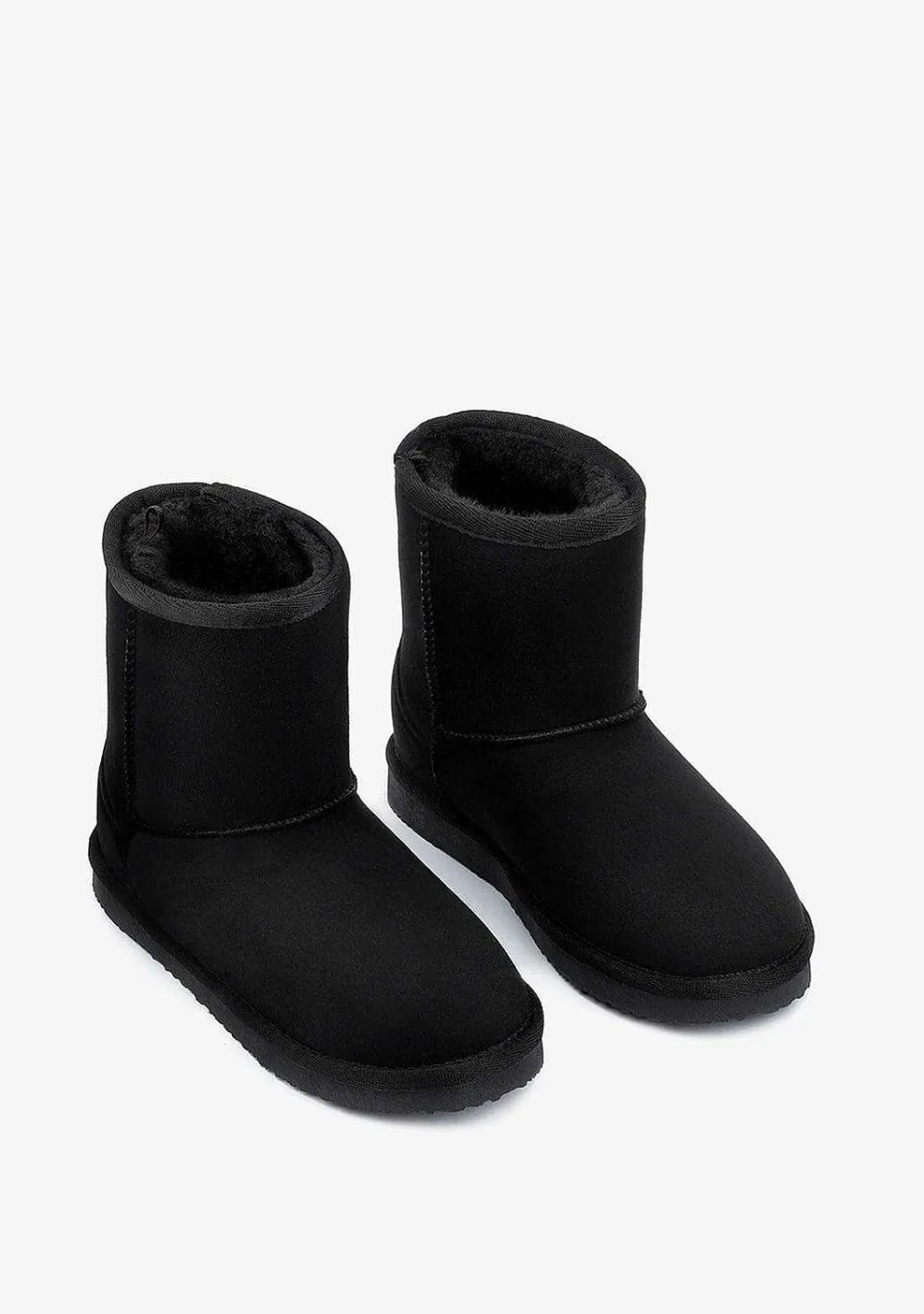 Botas Australianas-Conguitos Botas Australianas Basicas Pretas Repelente De Agua P&B