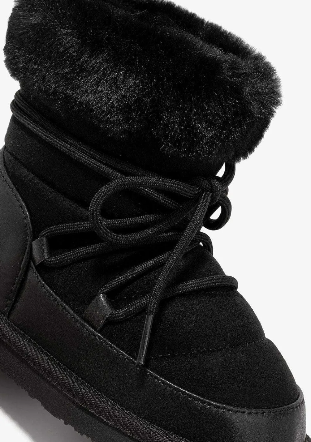 Botas-Conguitos Botas Australianas Com Cordao Preto Para Menina P&B