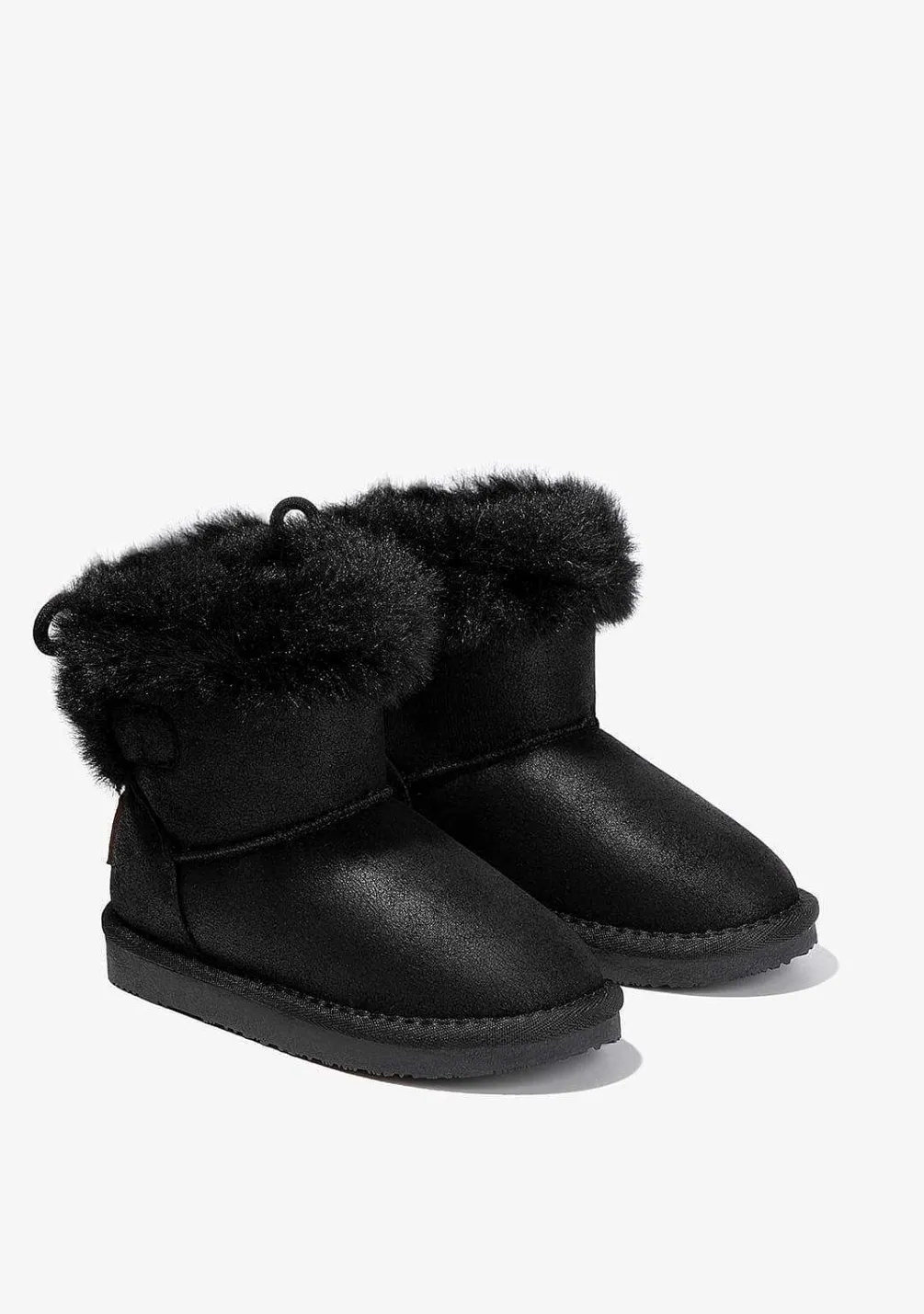 Botas-Conguitos Botas Australianas De Pele Com Contas Pretas P&B