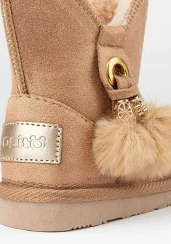 Botas Australianas-Conguitos Botas Australianas Pompon Magnesio Para Bebé