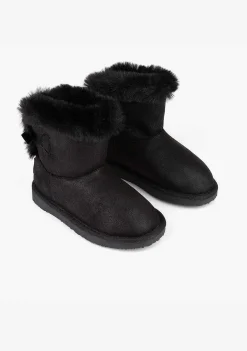 Botas Australianas-Conguitos Botas Australianas Pretas B&W Com Laco