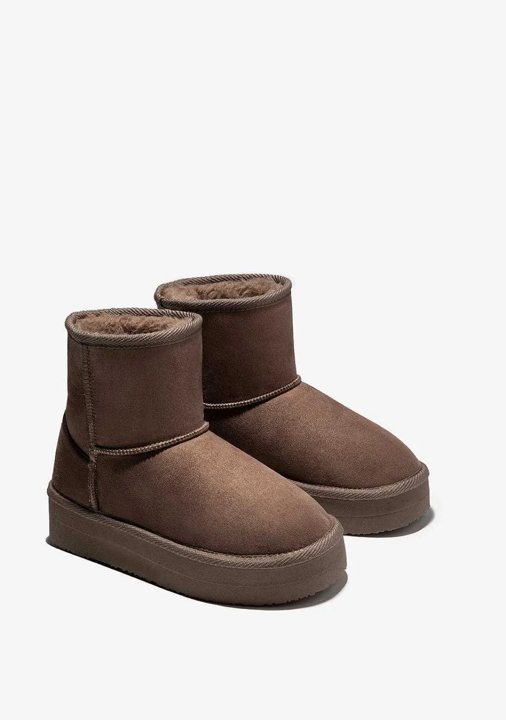 Botas-Conguitos Botas Australianas Taupe Repelente De Agua P&B