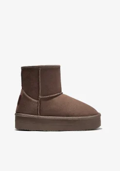 Botas-Conguitos Botas Australianas Taupe Repelente De Agua P&B