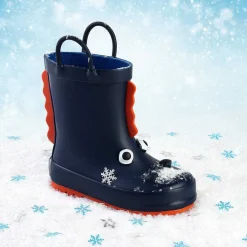 Botas De Chuva-Conguitos Botas De Chuva De Dinossauro Da Marinha De Borracha