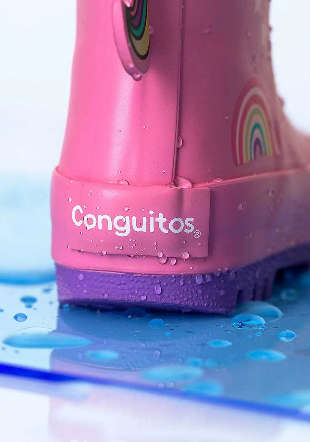 Botas De Chuva-Conguitos Botas De Chuva Rosa Unicornio