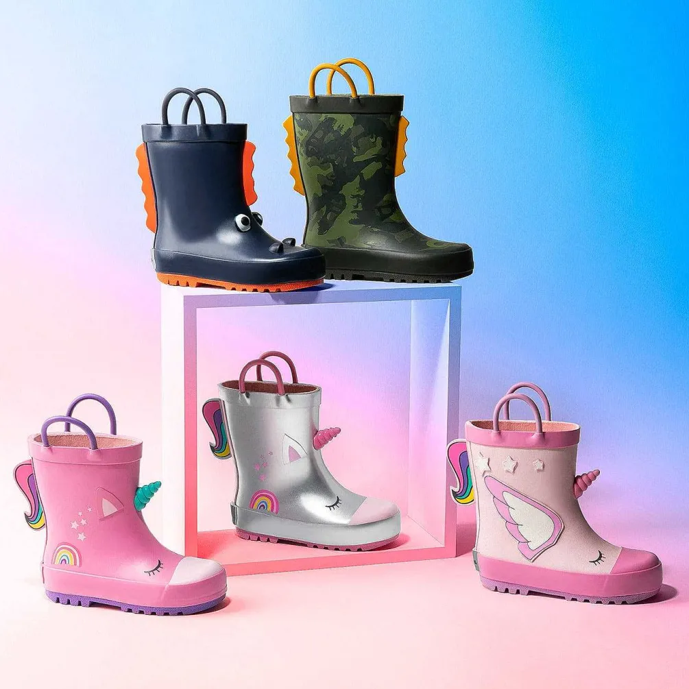 Botas De Chuva-Conguitos Botas De Chuva Rosa Unicornio