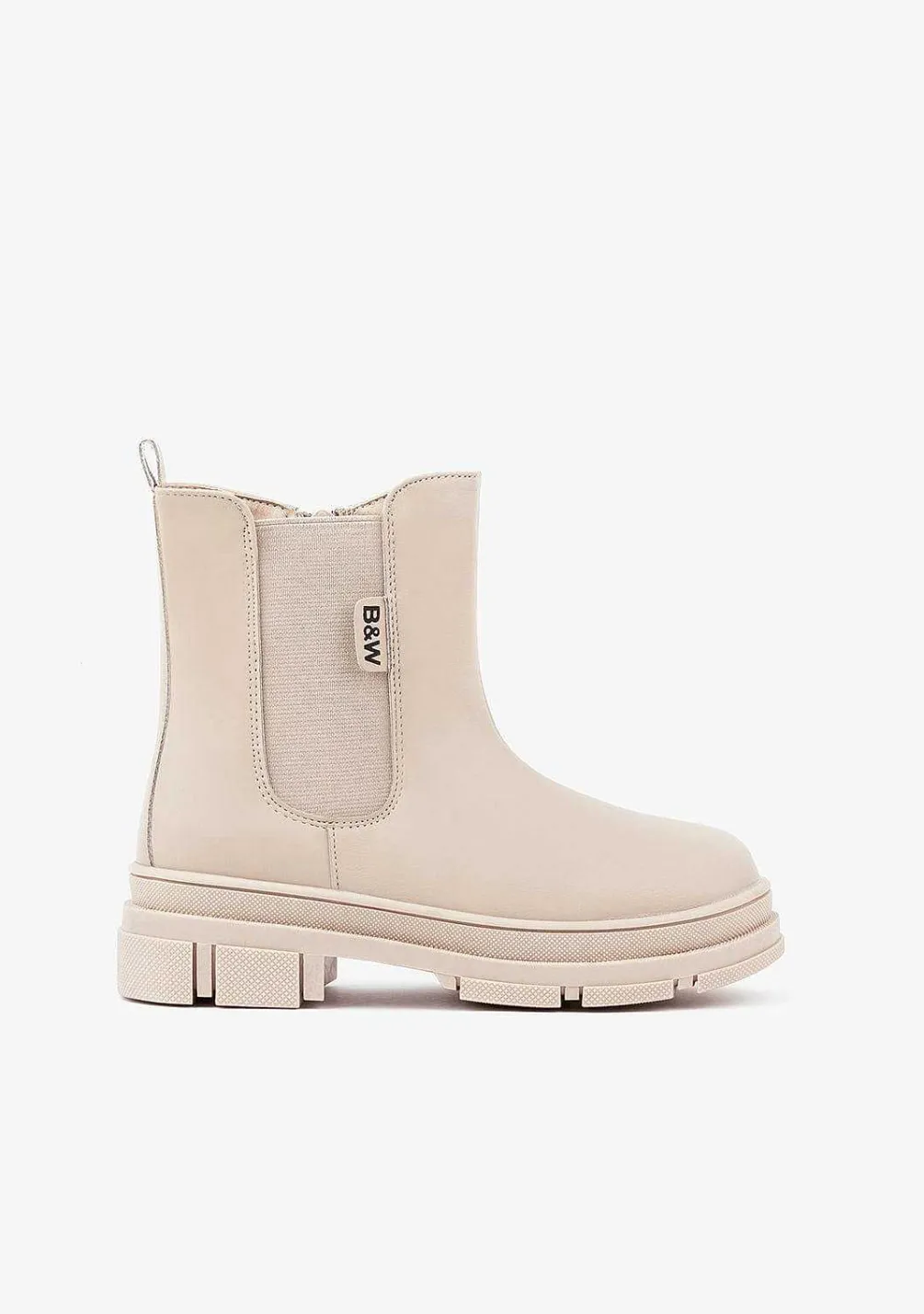 Botas-Conguitos Botas Elasticas Bege De Menina Napa P&B