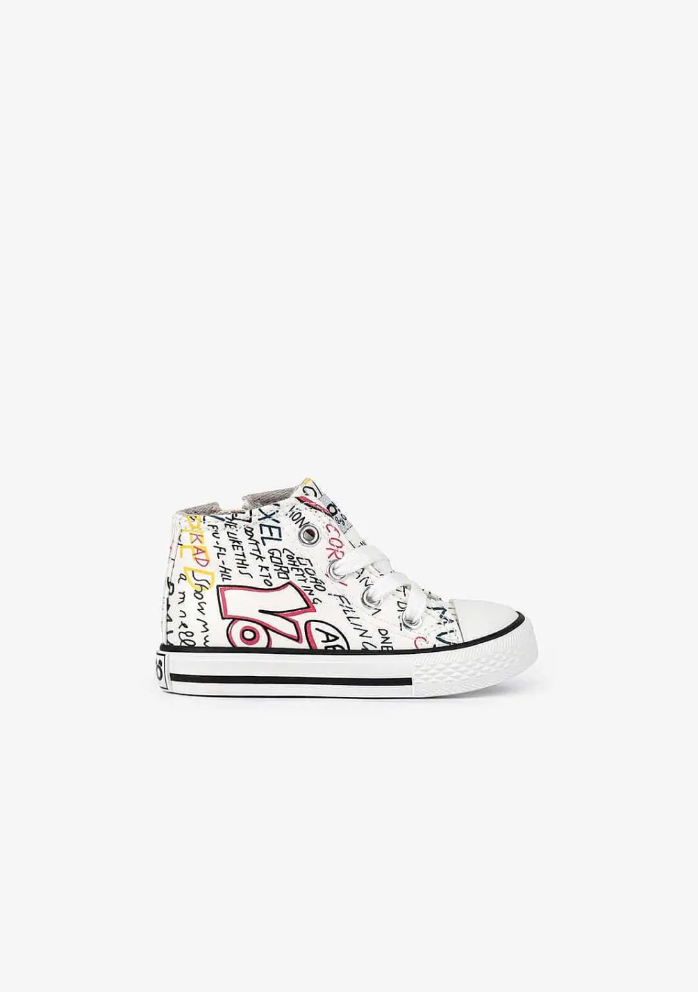 Tênis Casuais-Conguitos Botas Graffiti Napa Para Bebé
