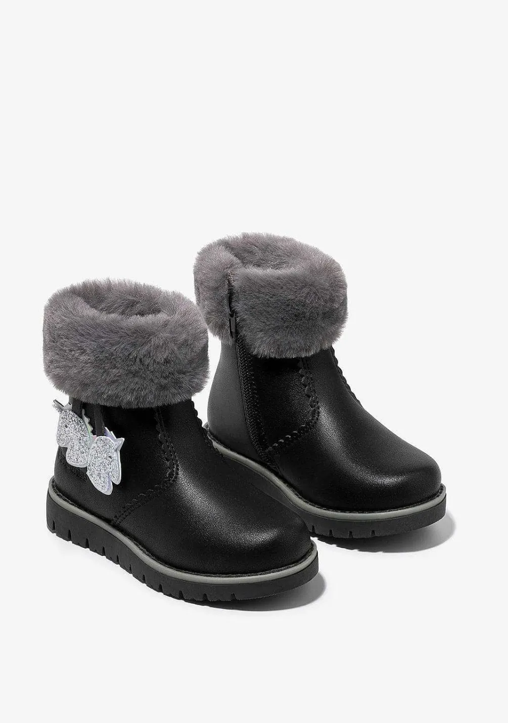Botas-Conguitos Botas Unicornio Pretas De Menina