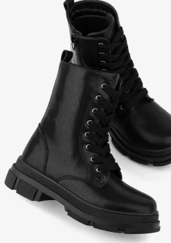 Botas-Conguitos Botins Basicos Pretos De Menina
