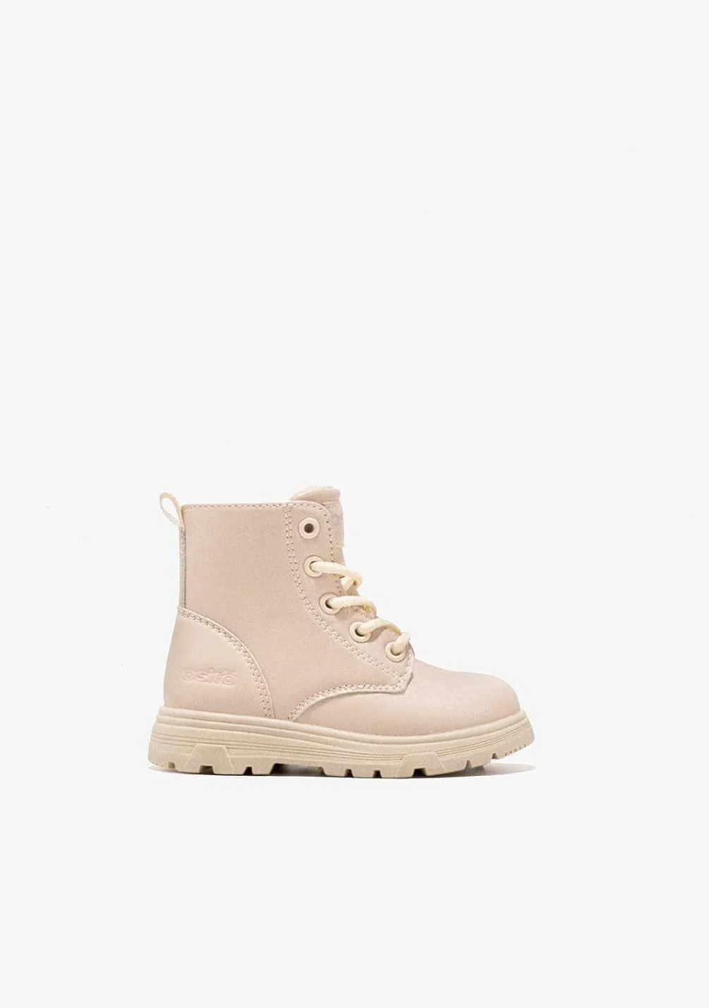 Botas-Conguitos Botins Bebé Com Cordao Bege