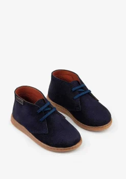 Sapatos De Menino-Conguitos Botins Safari Menino Azul Marinho