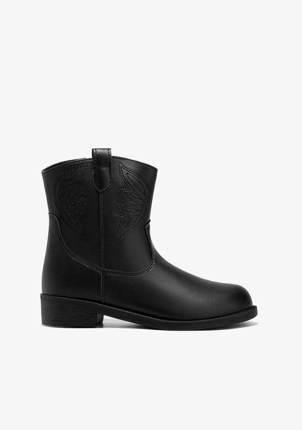 Botas-Conguitos Botins Cowboy Pretos De Menina