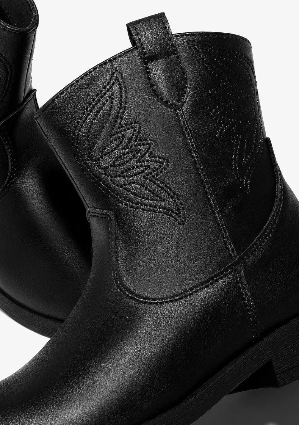 Botas-Conguitos Botins Cowboy Pretos De Menina
