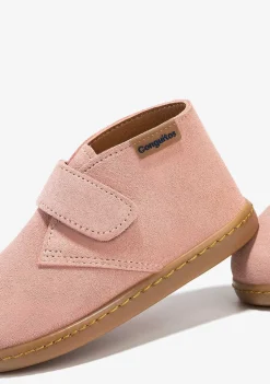 Sapatos De Menina-Conguitos Botins Unissex Rosa Safari
