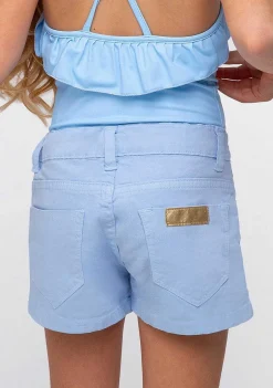 Roupas De Menina-Conguitos Calcoes Azul Claro De Menina