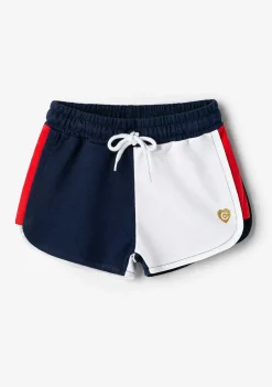 Roupas De Menina-Conguitos Calcoes Esportivos Azul Marinho