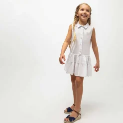 Vestidos-Conguitos Camisa Branca De Menina
