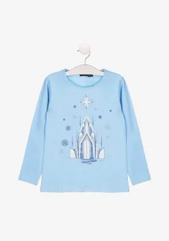 Camisetas De Manga Comprida-Conguitos Camisa Fantasia Azulada De Menina