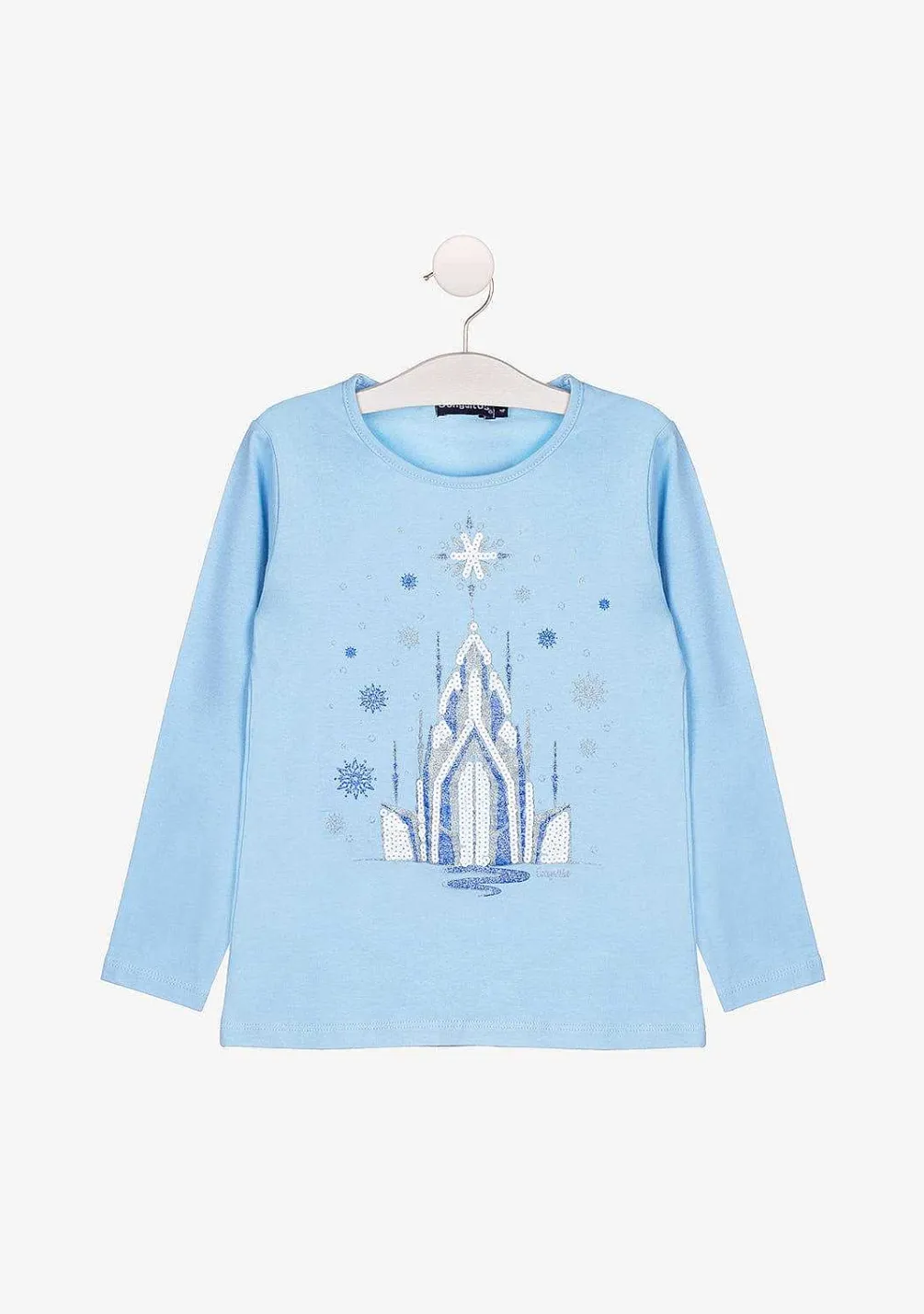 Camisetas De Manga Comprida-Conguitos Camisa Fantasia Azulada De Menina