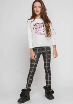 Camisetas De Manga Comprida-Conguitos Camisa Reversivel De Lantejoulas "Diamante" Para Menina