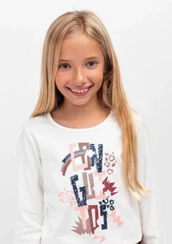 Camisetas-Conguitos Camiseta Branca De Menina