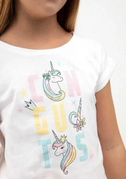 Roupas De Menina-Conguitos Camiseta Unicornio