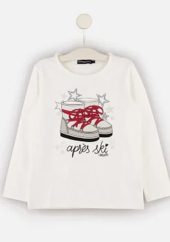 Camisetas De Manga Comprida-Conguitos Camiseta Feminina "Botas Australianas"
