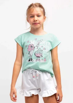 Camisetas-Conguitos Camiseta Feminina Com Estampa De Menta Ice